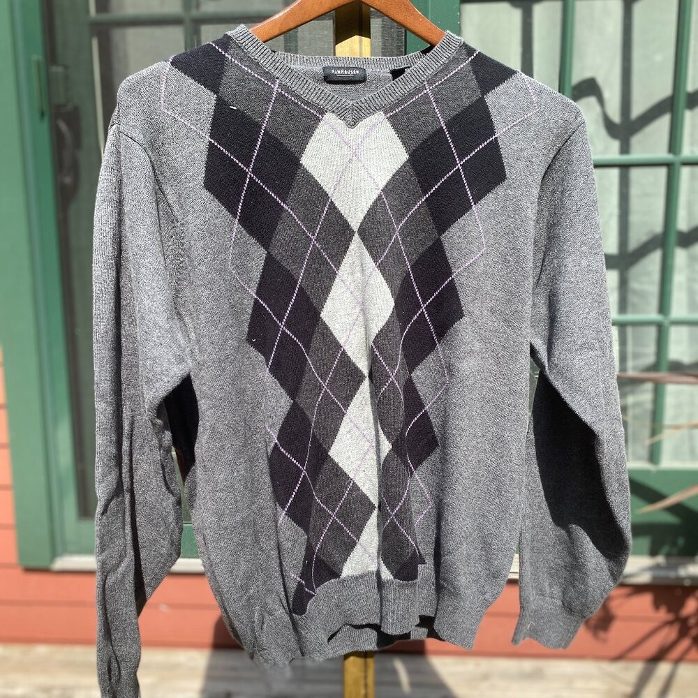 Vintage Van Heusen Argyle Men's Sweater